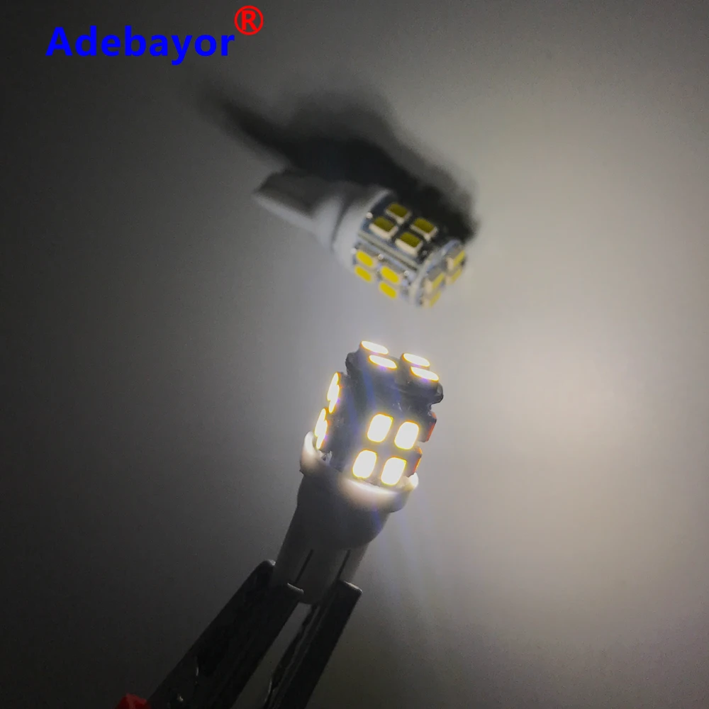 2X T10 W5W 194 168 1206 20SMD 20 Led белый автомобильный клиновидный светильник номерной знак