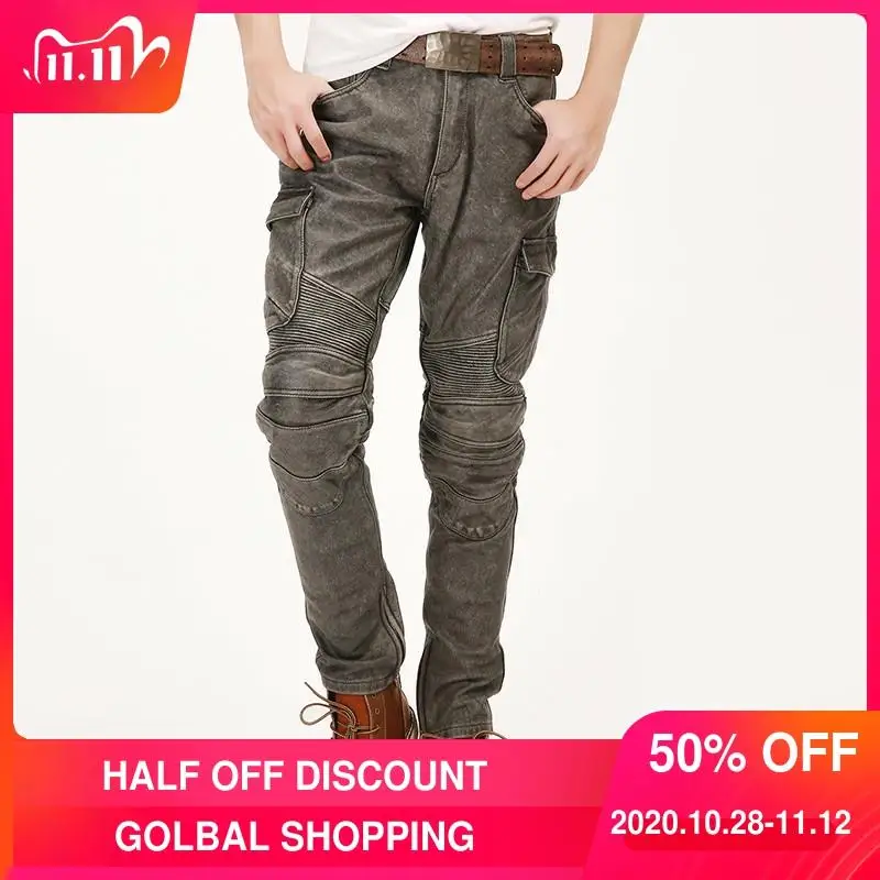 2020 винтажные серые мужские брюки в американском повседневном стиле