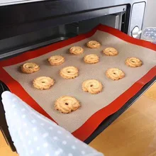 Tapete de cozimento de silicone para forno antiaderente placa de biscoito forno esteira prática e saudável suprimentos de cozinha ferramenta
