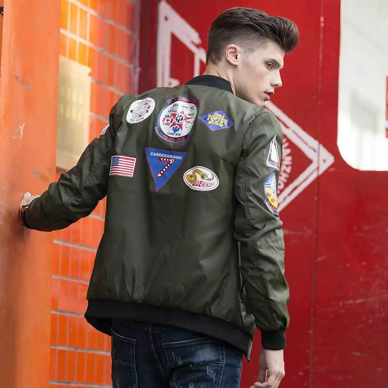 

2018 Autumn New Style Men kong jun fu Occident Fashion Men'S Wear Flight Suit Fashion Brand MEN'S Coat