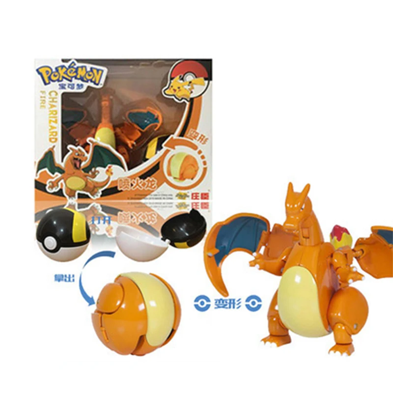 Takara Tomy Pokemon Figures - Pikachu, Charizard, Mewtwo, Squirtle Anime Toys for Kids - Perfect Christmas Gift image 4