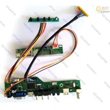 Lvds inversor driver lcd controlador placa conversor monitor kit para 1680x1050 N154Z1-L02 hdmi compatível + vga + av + usb