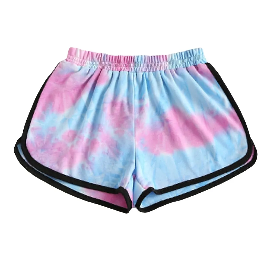 Леггинсы с принтом Tie Dye новинка модные женские спортивные штаны высокой талией