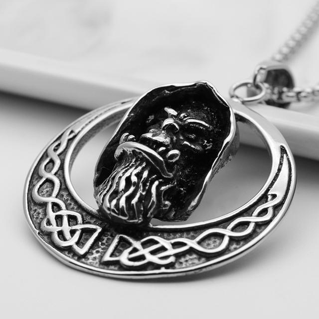 STAINLESS STEEL IMMORTAL SKULL NECKLACE