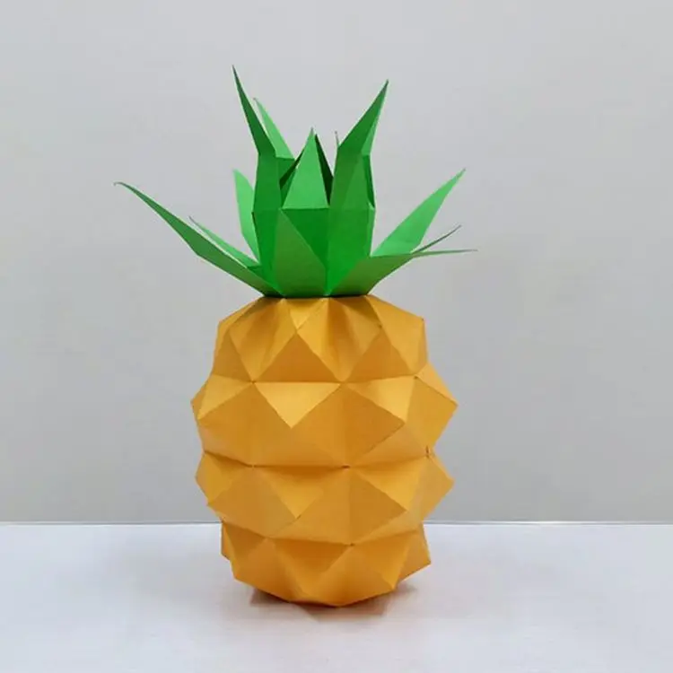Bán chạy mô hình giấy 3D trái cây nhỏ vui nhộn Tự làm đồ chơi trẻ em handmade khuôn giấy origami đồ chơi trang trí phòng khách - Mô hình giấy