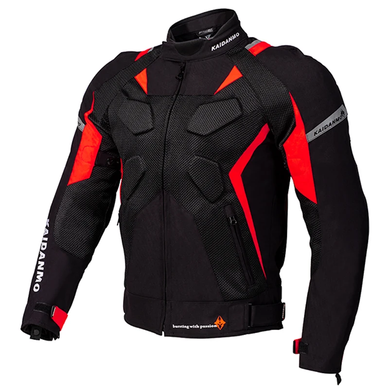 Summer motorcycle riding suit male heavy locomotive anti-fall mesh racing jackets knight cycling waterproof jackets 4 colors