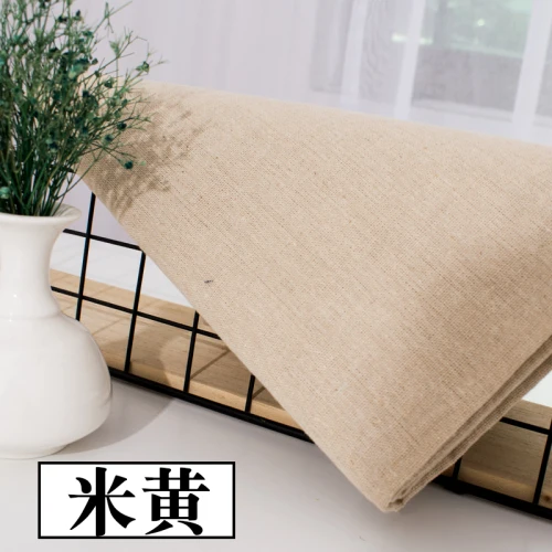 50x155cm Raw Cloth Faux Linen Cotton Fabric Rough Solid Linen Fabric DIY Sewing Storage Bag And Pillow Case Background Fabric 03