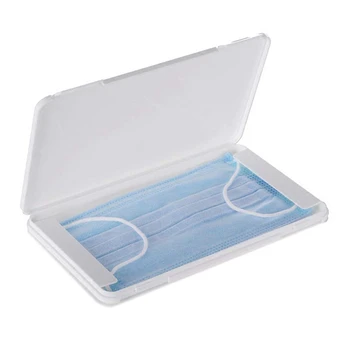 

HOT-5 Pcs Masks Container, Portable Face Masks Organizer, Dustproof and Moisture-Proof Cleaning Box Filter Cotton Storage Box