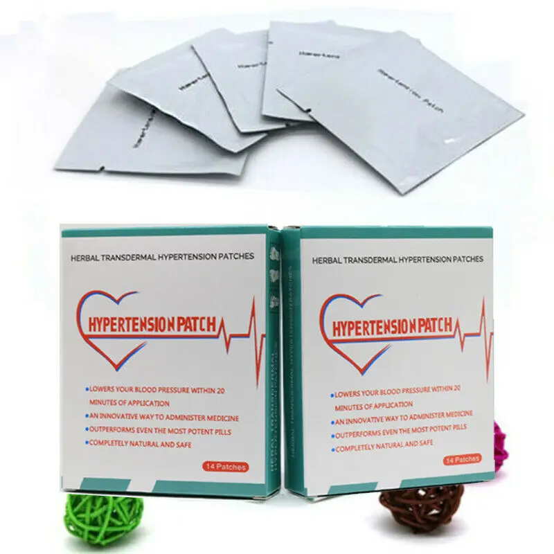 

28patch High Blood Pressure Plaster Herbal Hypertension Patch Blood Vessel Clean High quality natural remedy