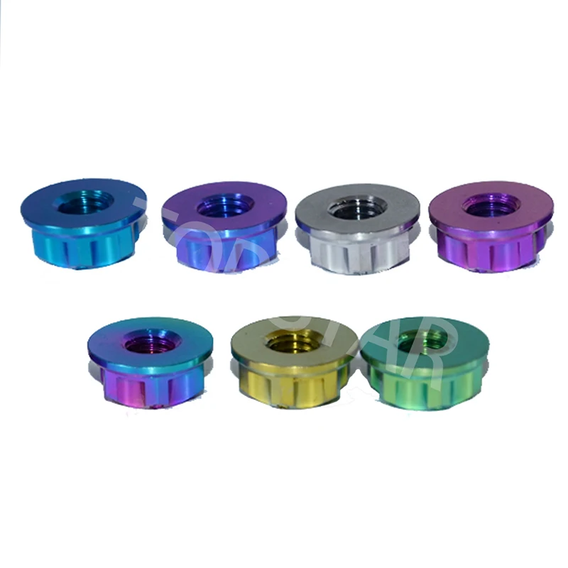 2 шт. Ti Axle Nut M12 титановая Torx Фланцевая гайка золотого цвета и Ti цвет шестигранные титановые винтовые гайки Ti крепеж