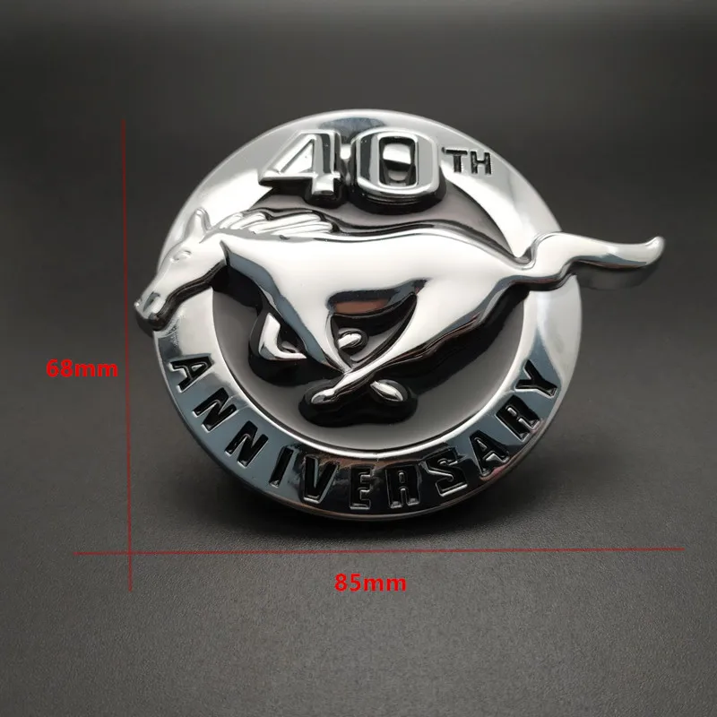 Металлическая Эмблема для машины Mustang Running Horse 1 шт. 40 й год выпуска боковой значок