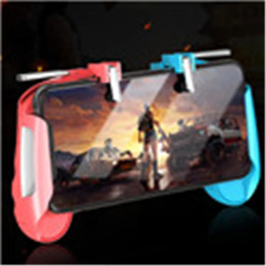 

Mobile Gaming Controller Stretchable For PUBG Android IOS I Phone Red + Blue