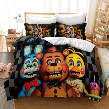 

Cartoon Bedding Set 3D Five Nights at Freddy's Duvet Covers Pillowcases Toy Bear Comforter Bedding Sets Bedclothes Bed Linen