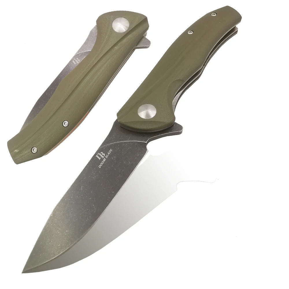 7," 60-61HRC ножи многоцветные складной нож D2 стальное лезвие G10 Ручка Кемпинг Открытый Ножи