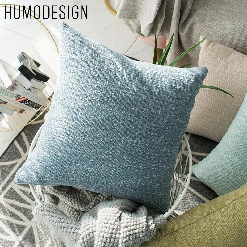 

2022 New Arrival 2Pcs Cotton Flax Solid Color Pillow Case Cushion Cover House Living Office Sofa Pillowcase дакимакура 50% Off