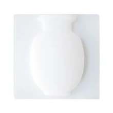 Настенный силиконовый присоска твердая офисная ваза гостиная мягкий аксессуар украшение дома подарок гладкая поверхность искусство цветочный горшок