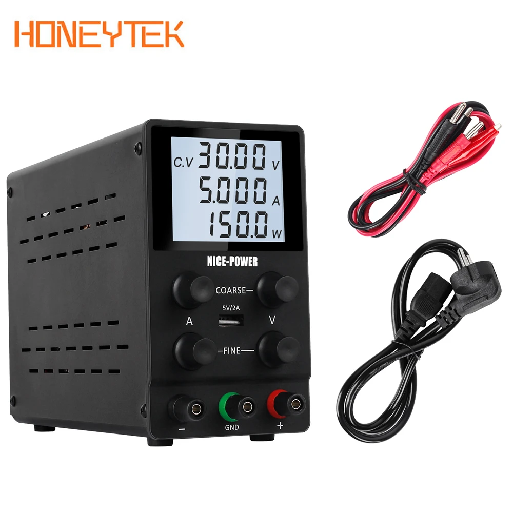 Новый USB Lab источник питания DC 30 в 10A регулируемый 60 5A импульсные источники