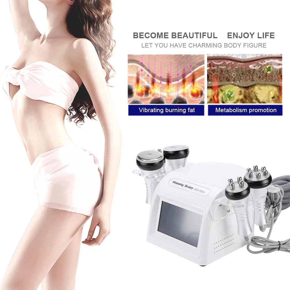 

New 5 In 1 40KHZ Ultrasonic Cavitation RF Body Slimming Beauty Machine Body Shaping Massager Vacuum Slimming Weight Loss Machine