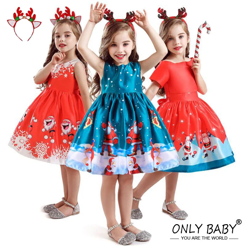 Детское рождественское платье для девочек robe reine des neiges Детские платья костюм 3 4 5 6