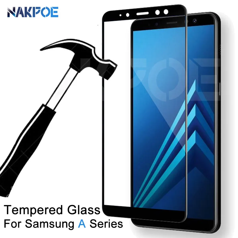 

9D Protective Glass on the For Samsung Galaxy A3 A5 A7 2016 2017 A6 A8 Plus A9 2018 Tempered Screen Protector Glass Film Case