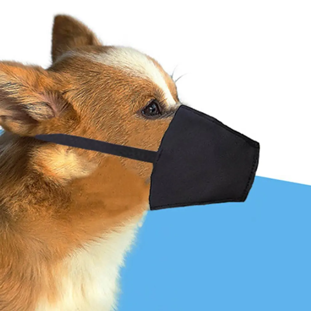 

5Pcs Washable Pet Masks Air Layer Cloth Dust-Proof And Epidemic Masks Anti-Fog And Anti-Haze Masks Pet Supplies