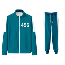 Lee Jung Jae – ensemble deux pièces de calmar, survêtement personnalisé, sweat shirt rouge, film sud coréen, 456, 2021 