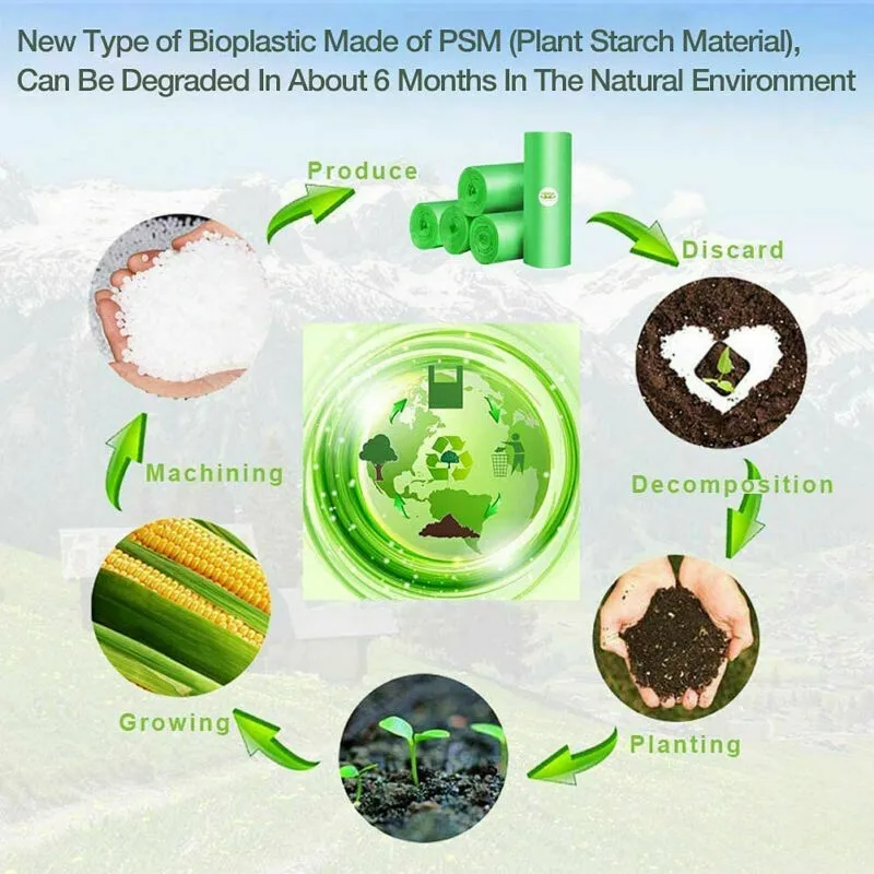 Biodegradable Bags 30Pcs 45x55cm
