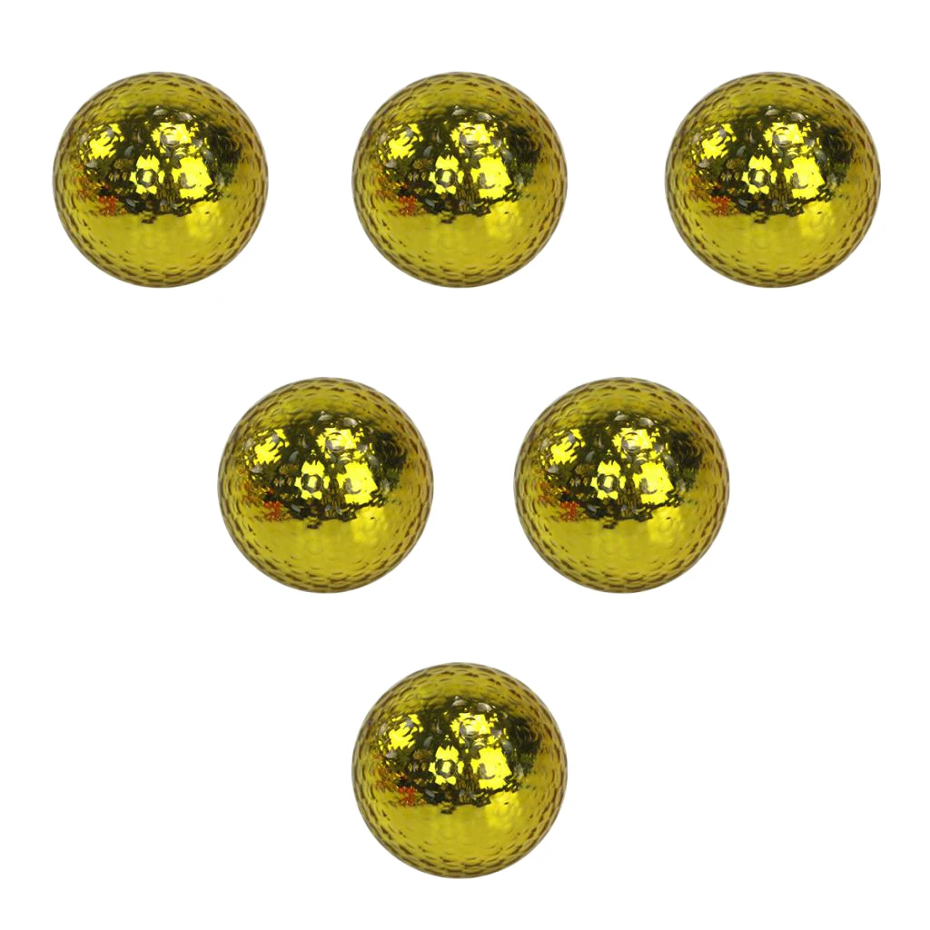 6pcs Premium Dual-Layer Golf Ball For Match Practice Play Golfer Gift Club Accessories Prize Giveaways
