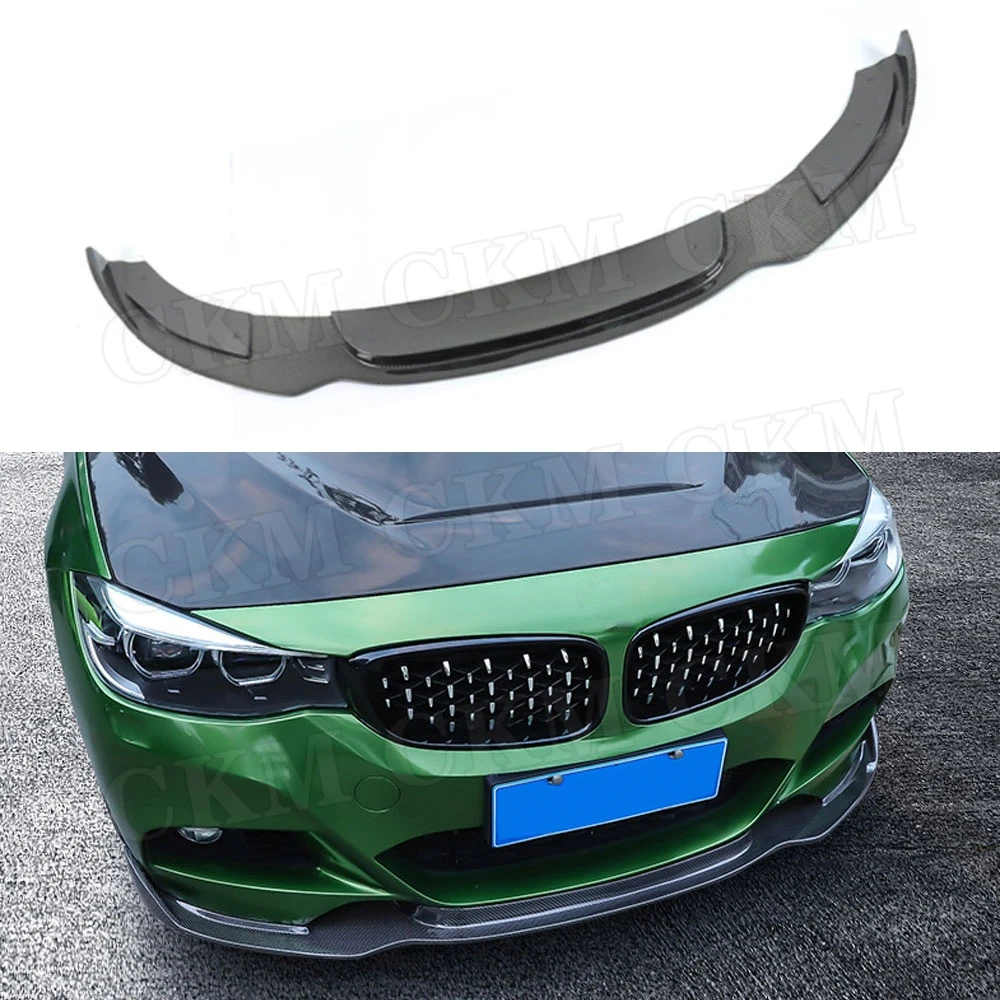 Передний спойлер для губ из углеродного волокна BMW 3 серии GT F34 M Sport 2014 2018 передний