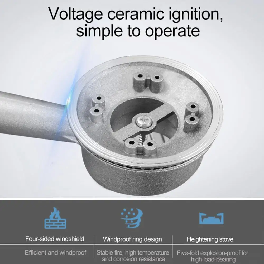 Напольная походная плита, керамические газовые плиты, портативный газовый гриль, ветрозащитная горелка для кемпинга, туризма, пикника, барбекю, для приготовления пищи