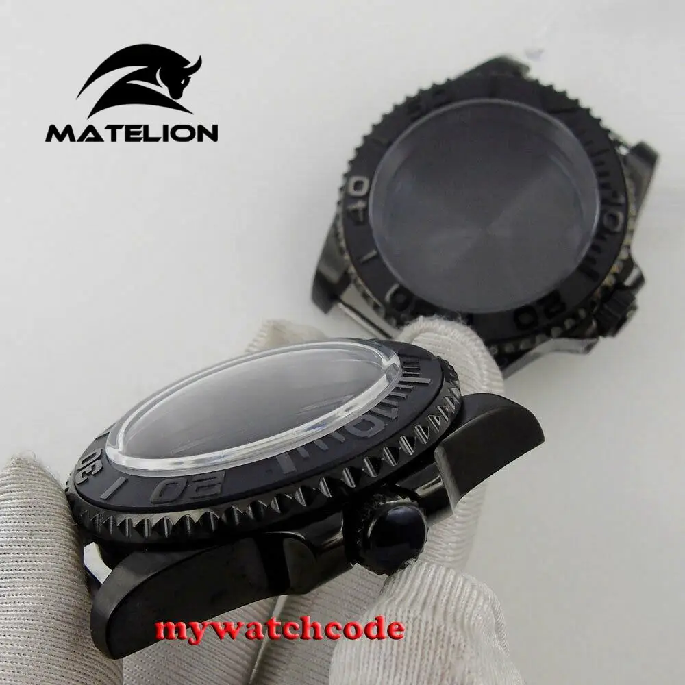 Cassa Dell'Orologio Pvd Nero 40Mm Adatta Eta 2836 2824 Miyota 8215 Nh35 Nh36 Srp Skx 7S26