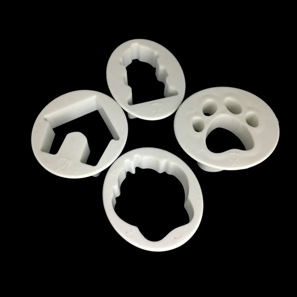 Горячее предложение, новинка, 4 шт., форма для вырезания печенья в виде собачьей лапы, 3D форма для выпечки, кондитерское печенье, фондан, пирог, инструменты для самостоятельного декорирования