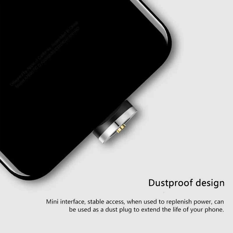 Магнитный кабель для iPhone samsung 2A, быстрая зарядка, магнитный usb-кабель для телефона, кабель Micro USB type C, магнитный кабель для зарядки и синхронизации данных