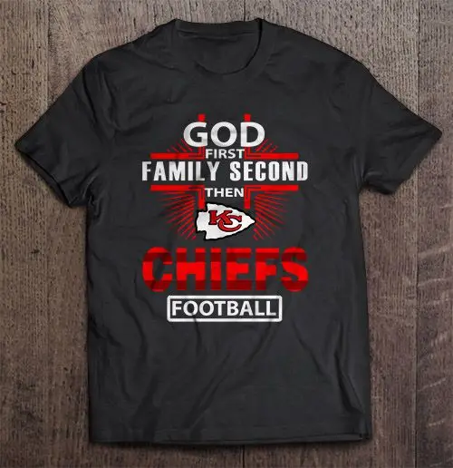Футбольные майки God First family Second Then CHIEF | Мужская одежда