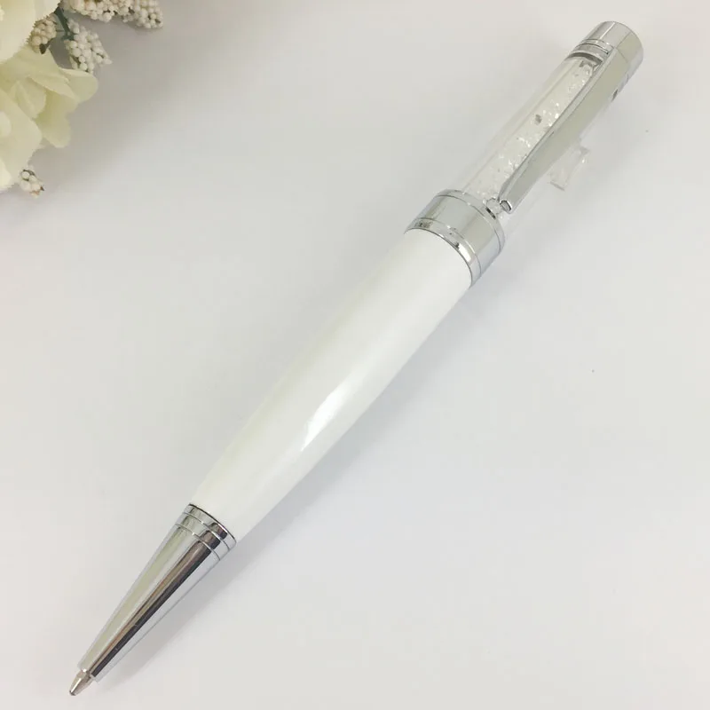 ACMECN шариковая ручка с кристаллами с USB флеш-накопителем металлическая блестящая Алмазная разноцветная 2 в 1 многофункциональная ручка 4G 8G USB ручка памяти - Цвет: 8G