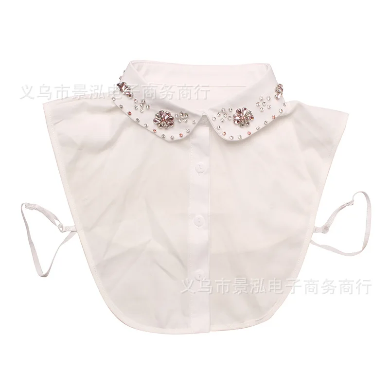 

Diamond Set Underwear Fake Collar All Seasons Temperment Shirt Collar Colar