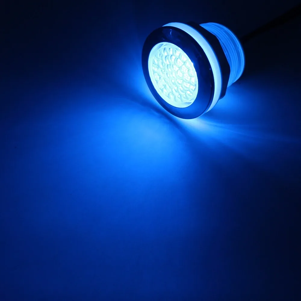 Водонепроницаемый RGB подводный светодиодный светильник джакузи размер отверстия лампы 53-55-60мм Светодиодная лампа для спа 2 провода в 1 кабель Jaccuzzi лампа