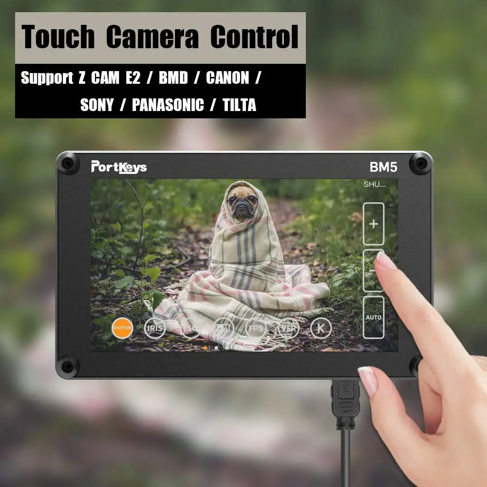 Portkeys BM5 3G SDI/HDMI вход 2200nit сенсорный экран 3D LUT алюминиевый корпус на камеру DSLR