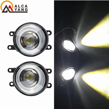 

2pcs LED Fog Lights + Angel eye Fog Lamp Assembly For Toyota Corolla Avensis Camry Ractis Verso RAV 4 2003-2014