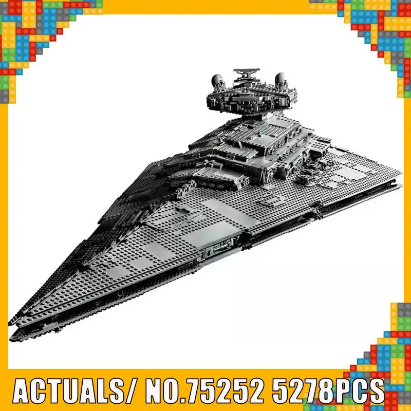 

Starwars 81098 Compatible Wars Plan 75252 UCS Imperial Star Destroyer Building Blocks Bricks Educational Toys Birthdays Gift