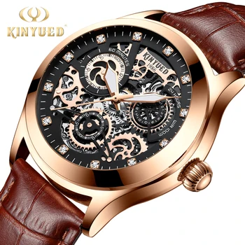 

KINYUED Fashion Watch Men Top Brand Luxury Automatic Mechanical Mens Watches Water Resistant Sport Gents Hours Relogio Masculino
