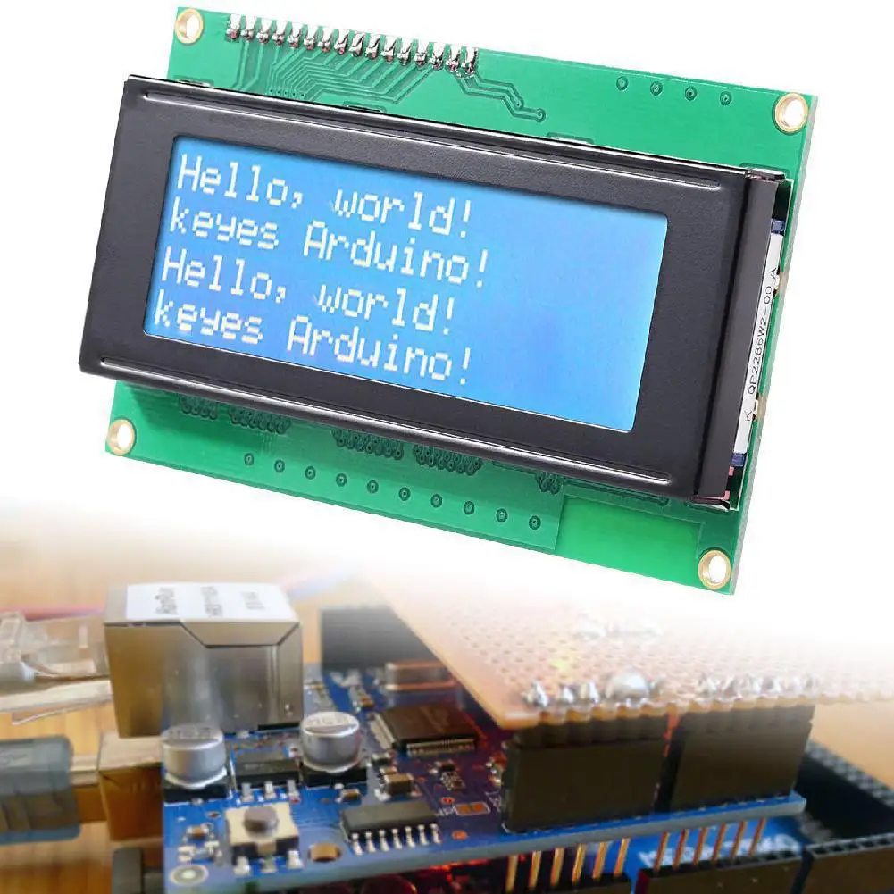 Синий Серийный ЖК модуль IIC/I2C/TWI 2004 204 20X4 символ для Arduino|Детали и аксессуары