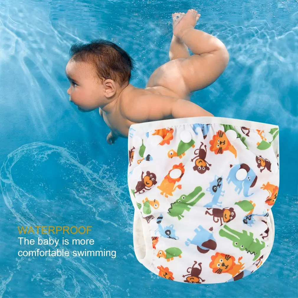 OUTAD моющиеся детские унисекс регулируемые плавающие Подгузники трусики для бассейна водонепроницаемые Многоразовые Детские