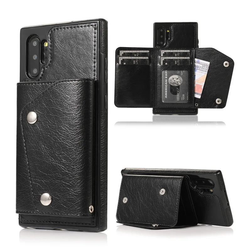 

For Samsung Galaxy Note 8 9 10 flip Wallet Card Case Leather Stand Cover For Galaxy S8 S9 S10 S20 plus A51 A71 A91 phone case