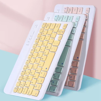 

Bluetooth Keyboard Ultra-Thin Keyboard Candy Color Bluetooth Keyboard for IOS Android 9.7 Inches