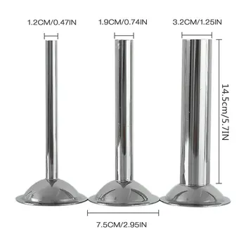 

3pcs Food Grade Stainless Steel Sleeves Sausage Spare Parts For Meat Grinders For Sausage Maker Sausage 75mm wide
