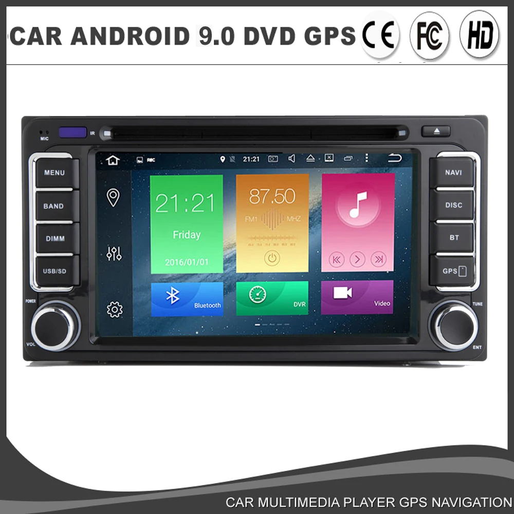 Android 9 0 автомобильный DVD GPS плеер для Toyota corolla yaris vios camry prado landcruiser LC100 LC120 VERSO WIFI SD USB BT