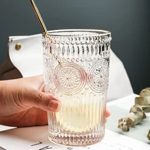 Винтажная стеклянная пивная кружка с тиснением Пномпень, холодные напитки, молоко, чай, сок, чашка pf103013