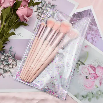 

5pc/7pc Rose Gold Handle Makeup Brushes Set Foundation Powder Blush Eye Shadow Lip Brushes Face Beauty Makeup Tools with Case