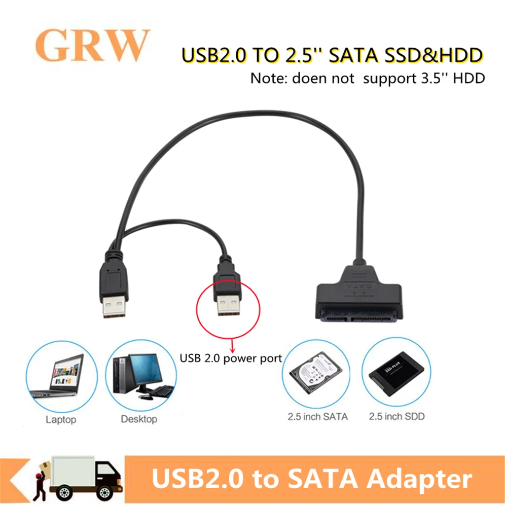 Sata Usb 3.0 Adapter Cable Hard Disk Driver Ssd Usb 2.0 2.5inch Hdd 7